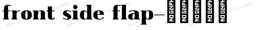 front side flap字体转换